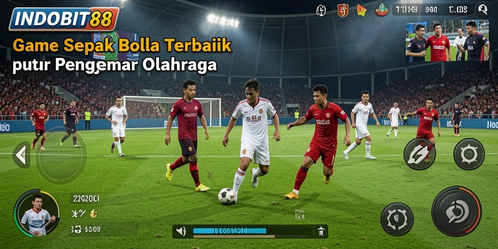 Tampilan gameplay <strong>INDOBIT88</strong> yang mengesankan dan realistis dengan pemain bergerak dinamis.